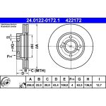 Bremsscheibe Ford P. Fiesta/Focus/Fusion/Puma 1.0-2.0 16V 95-12 24.0122-0172.1 Bremsscheibe Ford P. Fiesta/Focus/Fusion/Puma 1.0-2.0 16V 95-12 24.0122-0172.1