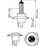 H4 12V 55W PX26d WhiteVision Ultra Moto 1 Stück Blister Philips 12342WVUBW H4 12V 55W PX26d WhiteVision Ultra Moto 1 Stück Blister Philips 12342WVUBW