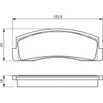 Bosch Bremsbelagsatz 0 986 494 543 Bosch Bremsbelagsatz 0 986 494 543
