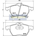 Japanparts Bremsbeläge PA-0412AF