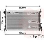 18002265 Van Wezel Motorkühler 18002265 18002265 Van Wezel Motorkühler 18002265