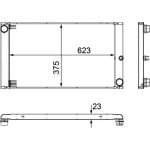 Kühler, Motorkühlung CR 1093 000P