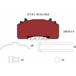 Bremsbelagsatz Man P./T. Tga/Tgs/Tgx 00 2927901 Bremsbelagsatz Man P./T. Tga/Tgs/Tgx 00 2927901