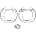 Satz Bremsbacken Renault Clio Ii 09.98- 180X42Mm 84053700 Satz Bremsbacken Renault Clio Ii 09.98- 180X42Mm 84053700