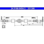 ATE Bremsschlauch 24.5166-0454.3 ATE Bremsschlauch 24.5166-0454.3