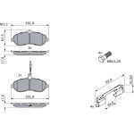 Bosch Bremsbelagsatz 0 986 494 163 Bosch Bremsbelagsatz 0 986 494 163