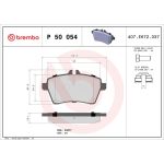 BREMBO Bremsklötze VA P 50 054 BREMBO Bremsklötze VA P 50 054