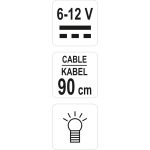 Kfz Spannungspräfer 6-12V Kabel 90cm YT-2866 Kfz Spannungspräfer 6-12V Kabel 90cm YT-2866