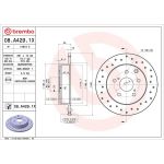 Bremsscheibe HA Xtra 08.A429.1X
