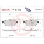 BREMBO Bremsklötze VA P 61 115 BREMBO Bremsklötze VA P 61 115