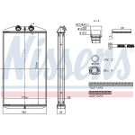 Nissens Heizungskühler PKW 707314 Nissens Heizungskühler PKW 707314