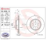Brembo Bremsscheibe Vorderachse 09.5036.14 Brembo Bremsscheibe Vorderachse 09.5036.14
