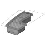 MAHLE Luftfilter LX 1936 MAHLE Luftfilter LX 1936
