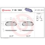 BREMBO Bremsklötze Xtra VA P 85 165X BREMBO Bremsklötze Xtra VA P 85 165X