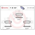 BREMBO Bremsklötze VA P 30 027 BREMBO Bremsklötze VA P 30 027