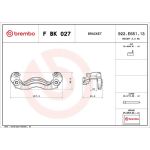 BREMBO Bremssattelhaltersatz F BK 027 BREMBO Bremssattelhaltersatz F BK 027