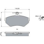 Bosch Bremsbelagsatz 0 986 494 021 Bosch Bremsbelagsatz 0 986 494 021