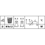 HELLA Sensor, Kühlmitteltemperatur 6PT 009 309-531 HELLA Sensor, Kühlmitteltemperatur 6PT 009 309-531