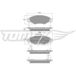 TOMEX brakes Bremsbelagsatz, Scheibenbremse TX 13-89 TOMEX brakes Bremsbelagsatz, Scheibenbremse TX 13-89