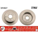 Bremsscheibe Toyota T. Avensis 2,2D DF4927