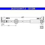 ATE Bremsschlauch 24.5112-0417.3 ATE Bremsschlauch 24.5112-0417.3