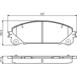 Bosch Bremsbelagsatz 0 986 495 169 Bosch Bremsbelagsatz 0 986 495 169