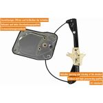 VAICO V10-6293 Fensterheber hinten links, elektrisch, ohne Motor, mit Trägerplatte