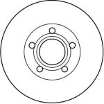 Bremsscheibe Volvo P. S60/S80/V DF4238