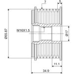 588096 Valeo Lichtmaschinenfreilauf 588096 588096 Valeo Lichtmaschinenfreilauf 588096
