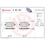BREMBO Bremsklötze VA P 23 127 BREMBO Bremsklötze VA P 23 127