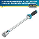Hazet Drehmomentschlüssel 5122-3Ct Min.Max. Nm: 40-200 Nm Toleranz: 3 % Vierkantstift, Massiv 12,5 mm (1/2'') 5122-3CT