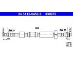 ATE Bremsschlauch 24.5112-0456.3 ATE Bremsschlauch 24.5112-0456.3