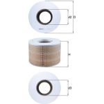 MAHLE Luftfilter LX 1140 MAHLE Luftfilter LX 1140