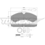 TX 11-112 TOMEX brakes Bremsbelagsatz, Scheibenbremse TX 11-112 TX 11-112 TOMEX brakes Bremsbelagsatz, Scheibenbremse TX 11-112