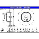 Bremsscheibe Db T. S210 2.0-4.3 Combi 96-03 24.0112-0149.1 Bremsscheibe Db T. S210 2.0-4.3 Combi 96-03 24.0112-0149.1