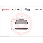 BREMBO Bremsklötze HA P 23 002 BREMBO Bremsklötze HA P 23 002
