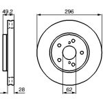 Bremsscheibe VA 0 986 478 968 Bremsscheibe VA 0 986 478 968