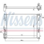 Nissens Wasserkühler PKW 606725 Nissens Wasserkühler PKW 606725