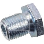 febi bilstein 178024 Ölablassschraube ohne Dichtring M12 x 1,25 – Gesamtlänge 18 mm, Länge unter Kopf 14 mm, Gewindelänge 11,5 mm, Außensechskant, SW 17 mm, Stahl, OE 55184773 / 55235963