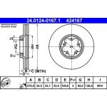 Bremsscheibe Ford P. Transit 00-06 24.0124-0167.1 Bremsscheibe Ford P. Transit 00-06 24.0124-0167.1