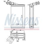 Nissens Heizungskühler 71147 Nissens Heizungskühler 71147