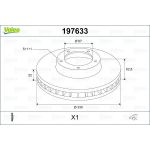 VALEO Bremsscheibe 197633