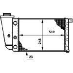 MAHLE Kühler, Motorkühlung CR 617 000S MAHLE Kühler, Motorkühlung CR 617 000S