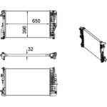 MAHLE Kühler, Motorkühlung CR 1173 000P MAHLE Kühler, Motorkühlung CR 1173 000P