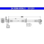 ATE Bremsschlauch 24.5286-0556.3 ATE Bremsschlauch 24.5286-0556.3