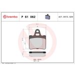 BREMBO Bremsklötze HA P 61 062 BREMBO Bremsklötze HA P 61 062