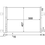 Kondensator, Klimaanlage AC 636 000S Kondensator, Klimaanlage AC 636 000S