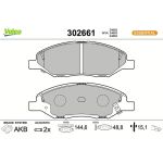 Valeo Bremsbelagsatz 302661 Valeo Bremsbelagsatz 302661