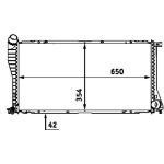 Kühler, Motorkühlung CR 288 000S Kühler, Motorkühlung CR 288 000S