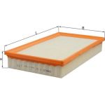 MAHLE Luftfilter LX 942 MAHLE Luftfilter LX 942